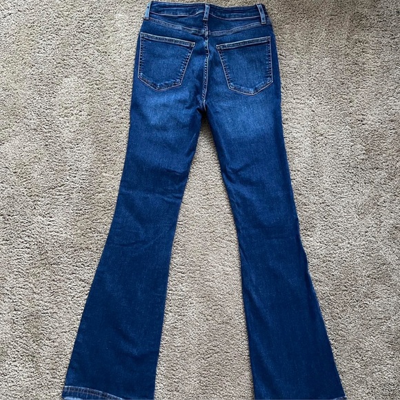 Forever 21 Dark Blue Ripped Flare Jeans - Picture 3 of 4